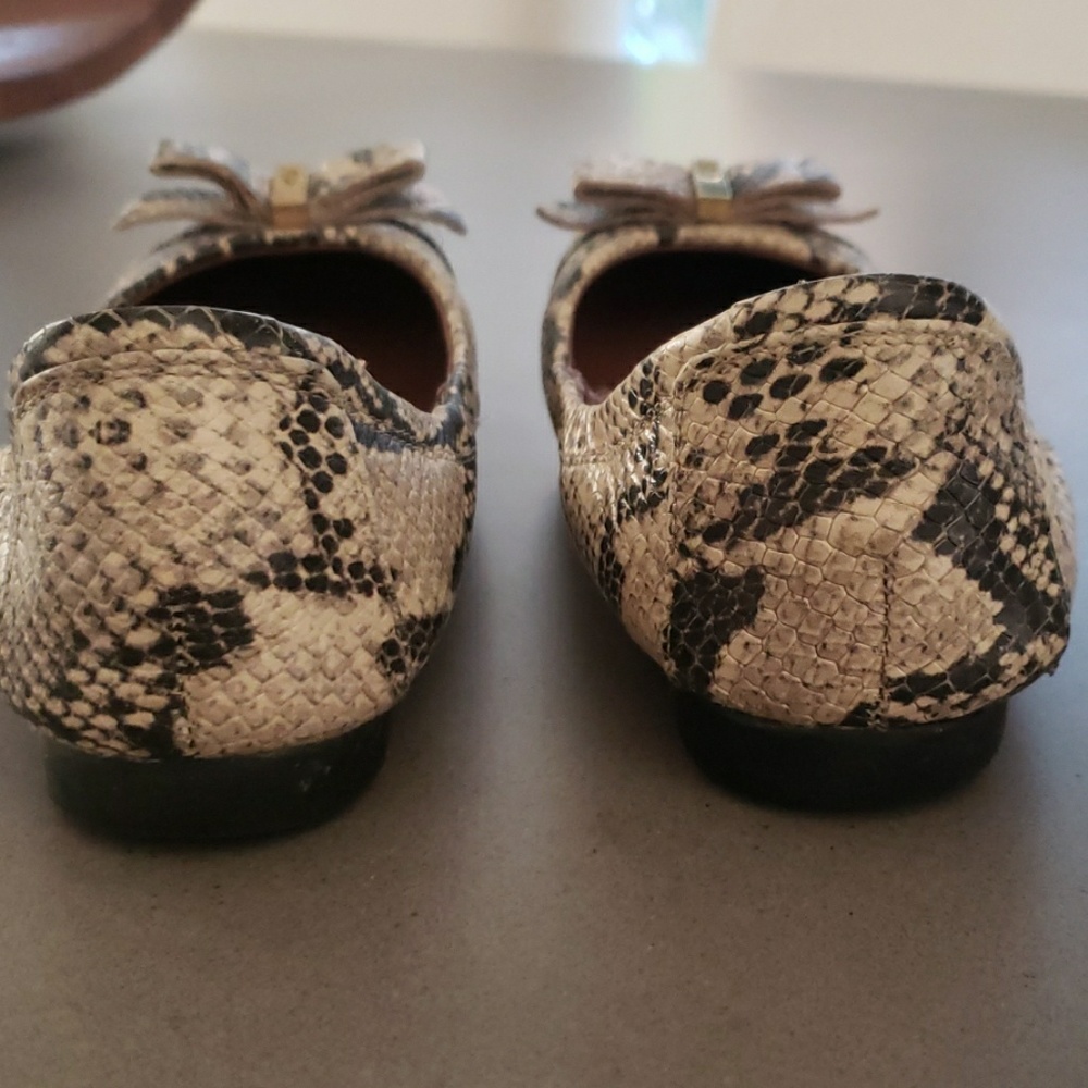 Cole Haan Snakeskin Ballerina Slippers - Picture 3 of 7